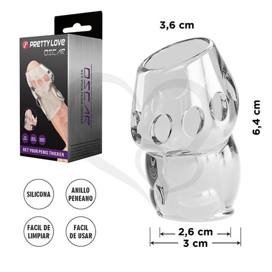 Funda para pene abierta de material TPR
